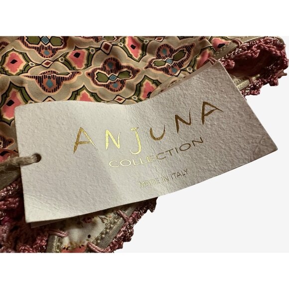 Anjuna Reversible Bikini Carina Mix Fiore Rosa Floral Medium Made In Italy $438 - Picture 9 of 12